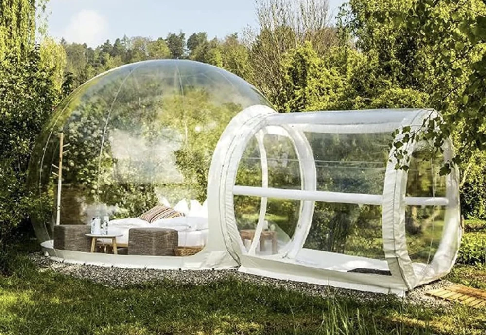 inflated bubble tent