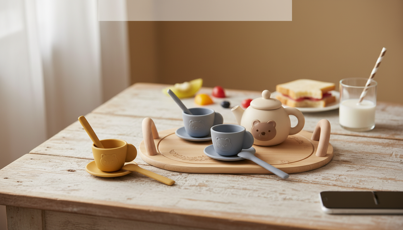 Soft Silicone Tea Party Set for Toddlers (Afternoon Tea)