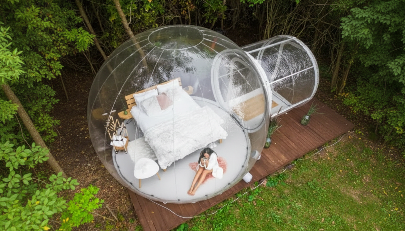 Starview Bubble Tent Glamping: Clear Sky Camping Comfort