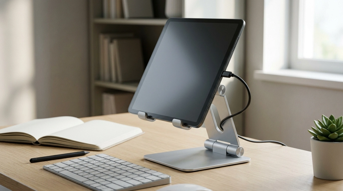 Adjustable Aluminum Tablet Stand for Ergonomic Comfort