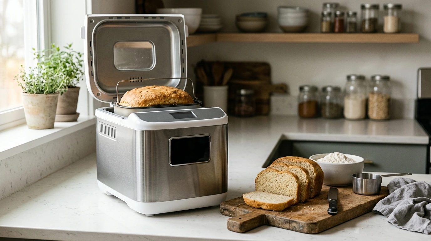 15-Function Bread Maker with Gluten-Free Cycle: Easy Loaves