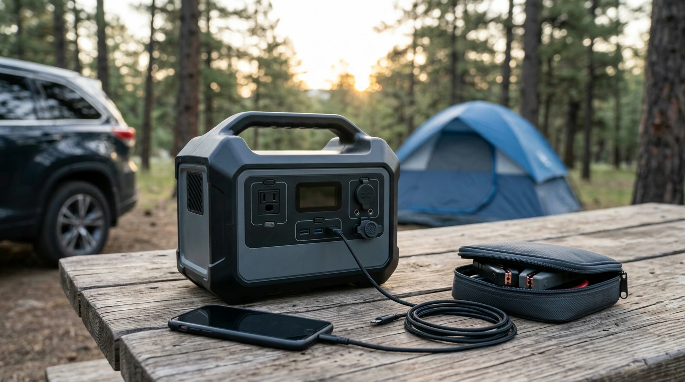 500W Portable Power Station: AC, USB & Jump-Start Guide