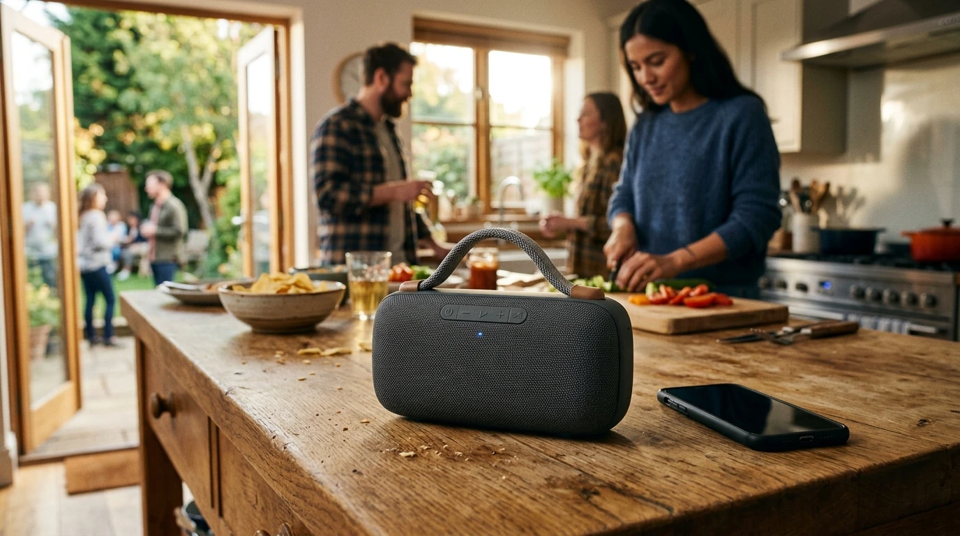 60W Portable Bluetooth Speaker: Class D Power, Deep Bass