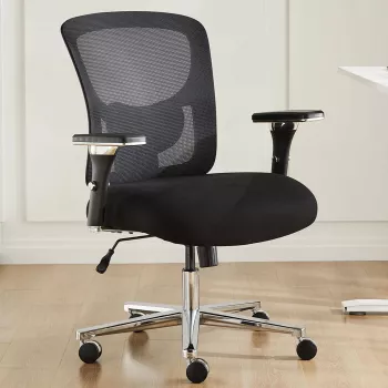 Mesh Ergonomic Office Chair: Height + 3D Armrest Guide