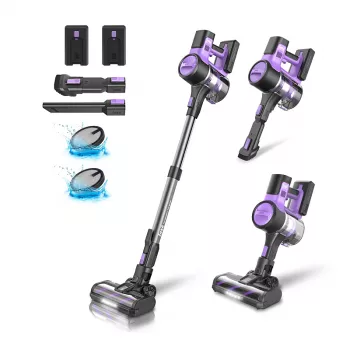6-in-1 Cordless Vacuum: 350W Suction, Quiet & Light